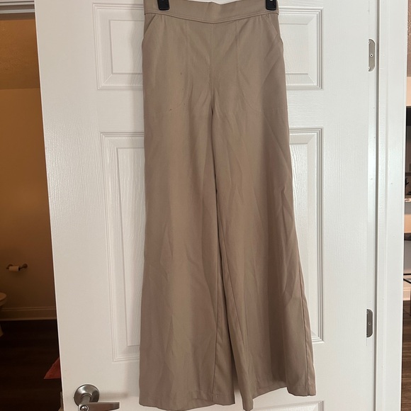 Max Studio Tan Wide-Leg Jumpsuit - Picture 1 of 3